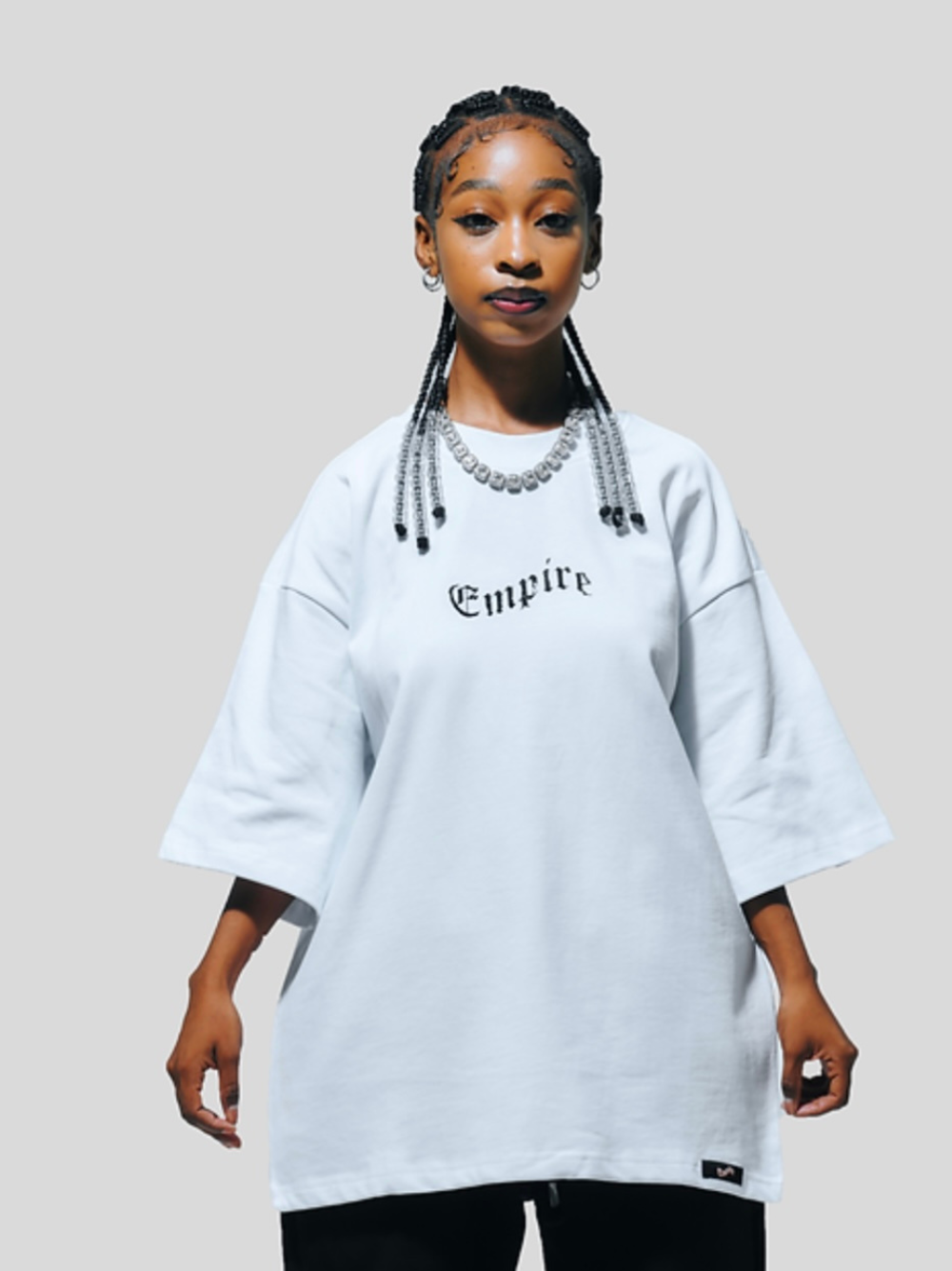 Chiringuito Embroidery Oversize Tee White