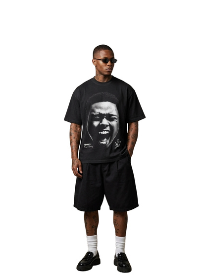 Mercha A-Reece Face Black T-Shirt