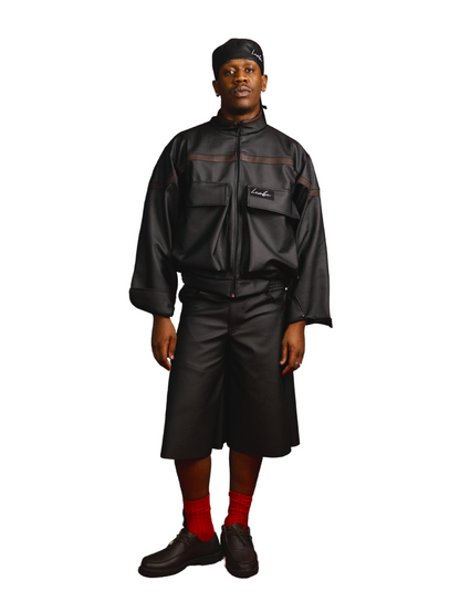 Lembe Black Leather Jacket