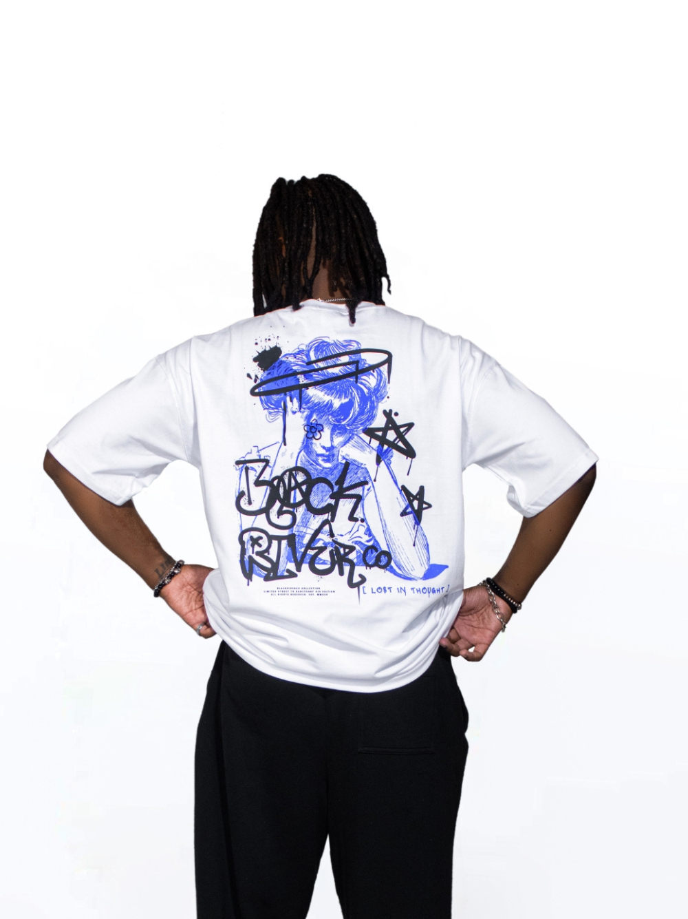 Black River Lost In Thought White T-Shirt
