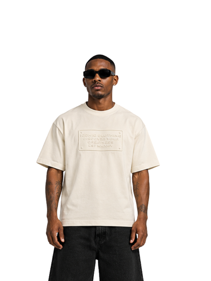 Iconic Cream Emboss Limited T-Shirt