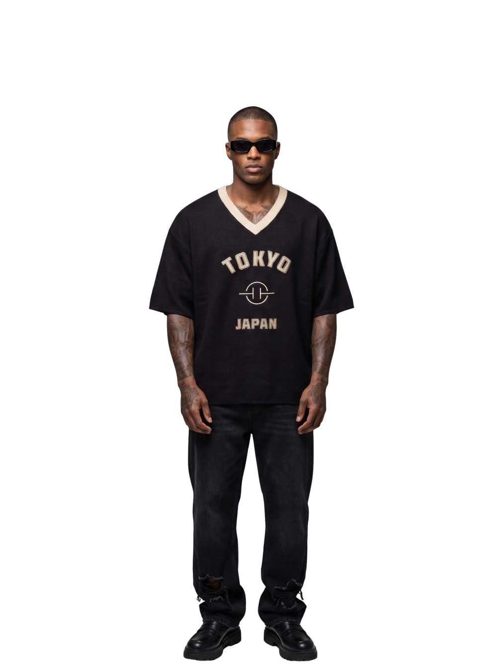 Tried And Tested Knitted Black T-shirt