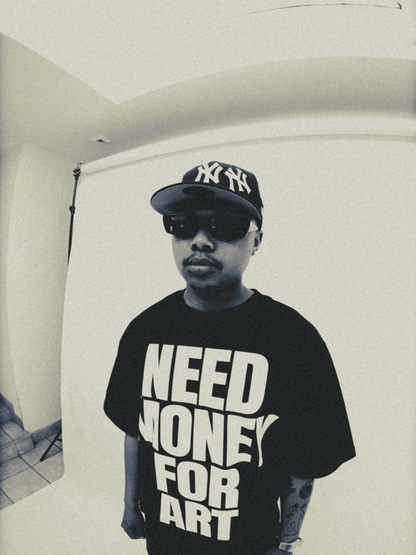 Mercha Need Money For Art Black T-Shirt