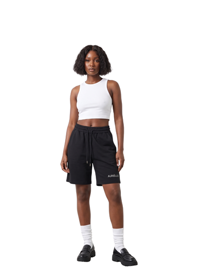 Auriello Essential Black Shorts