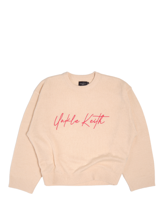 Unkle Keith Signiture Knit Beige Sweater