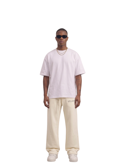Veluxe Beige Sweatpants
