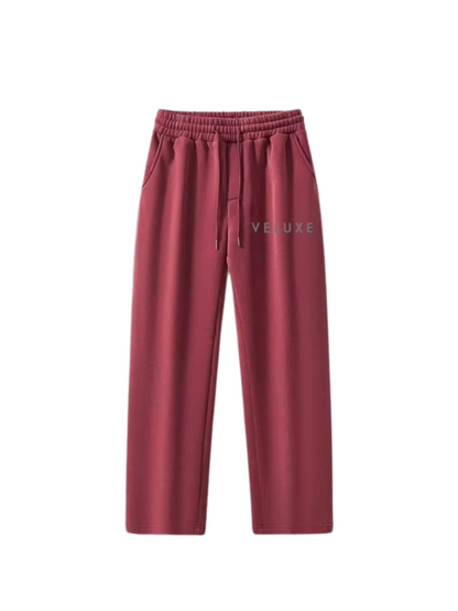 Veluxe Red Wash Sweatpants