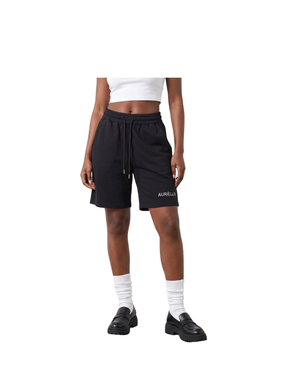 Auriello Essential Black Shorts