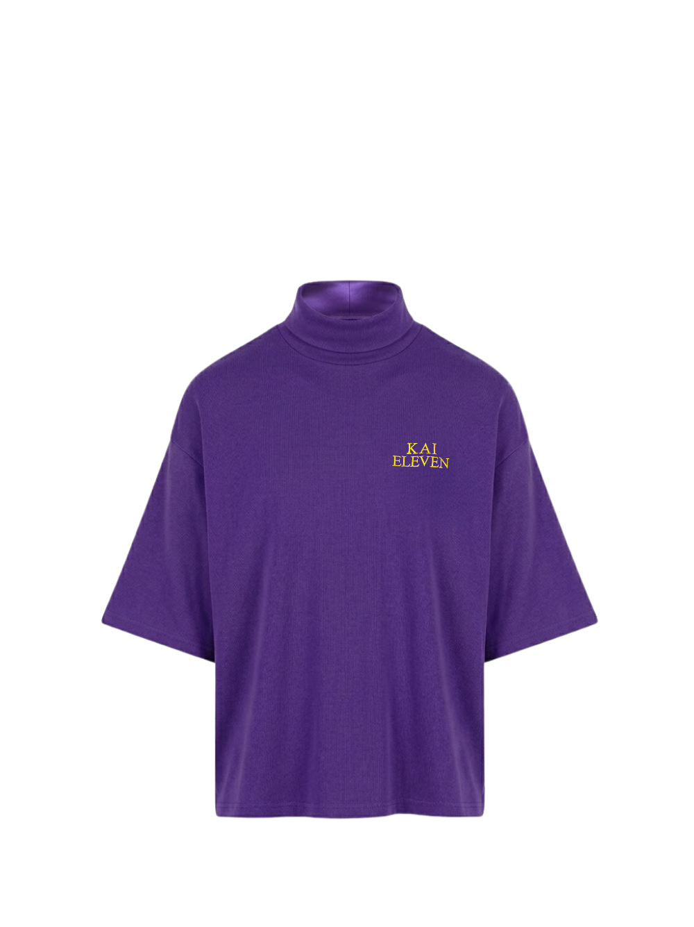 Kai Eleven Purple Turtle Neck T-Shirt