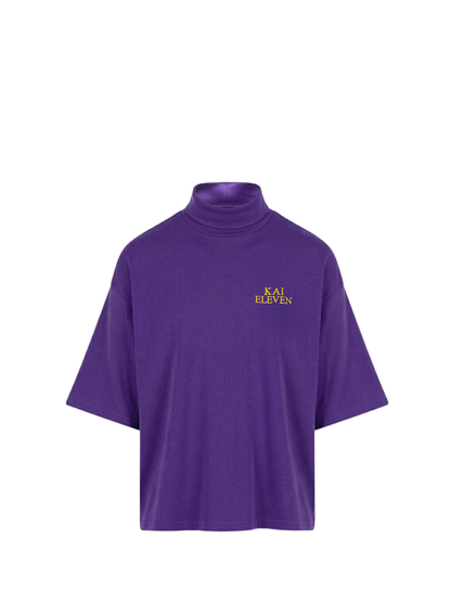 Kai Eleven Purple Turtle Neck T-Shirt