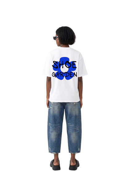 Shoe Garden Blue Floral T-Shirt