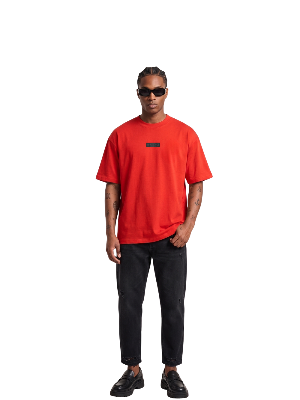 Iconic Rubber Patch Essentials Orange T-Shirt