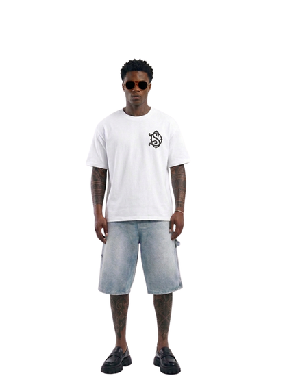 Shanay David’s White Monogram T-shirt