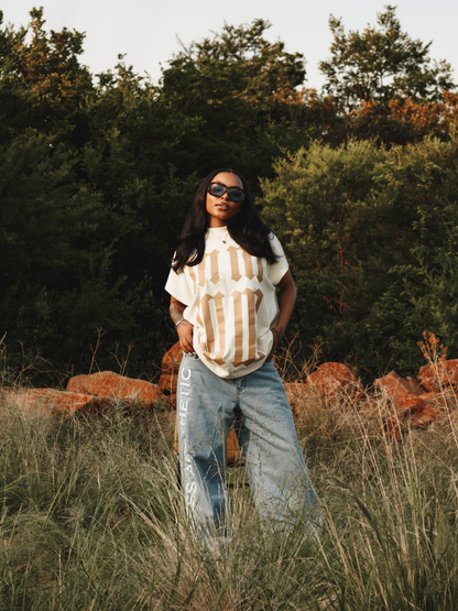 Micael Matthews Saint Drop Shoulder Cream Vest