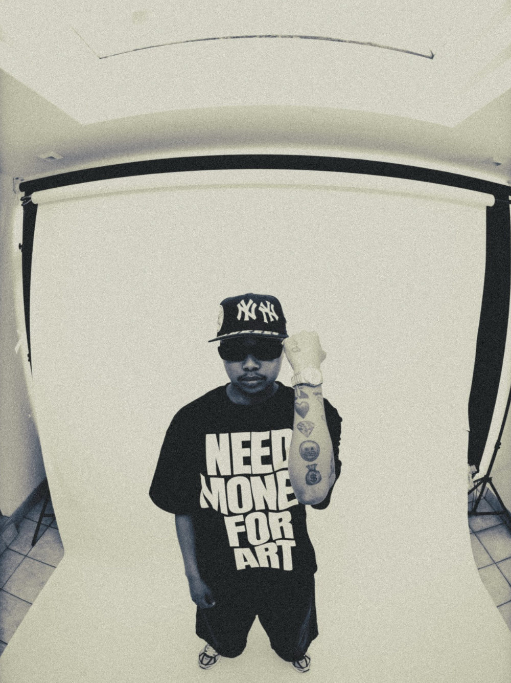 Mercha Need Money For Art Black T-Shirt