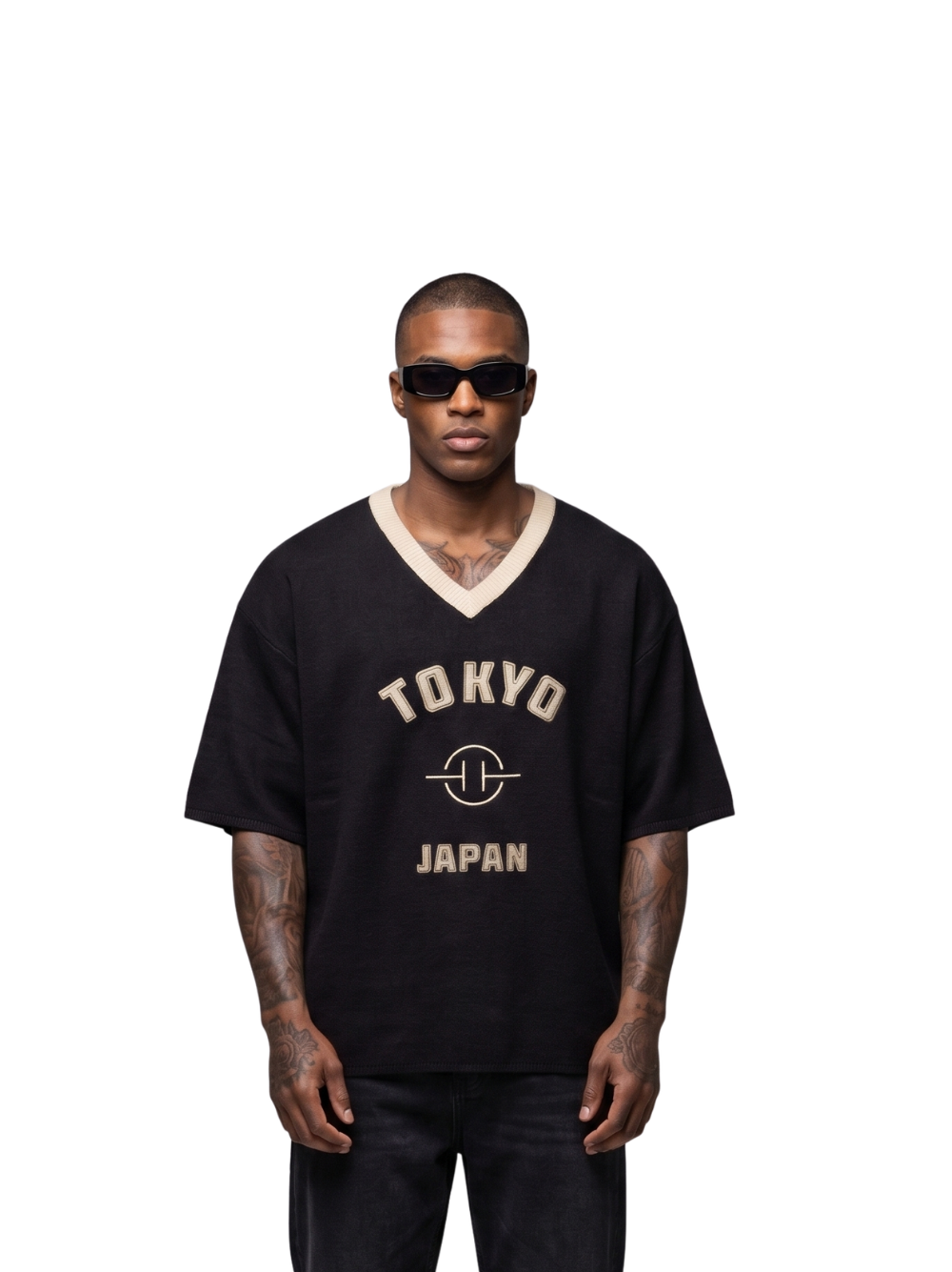 Tried And Tested Knitted Black T-shirt