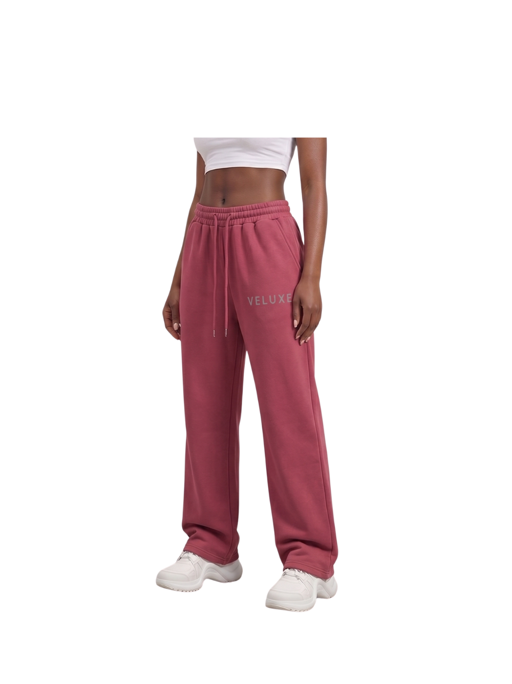 Veluxe Red Wash Sweatpants
