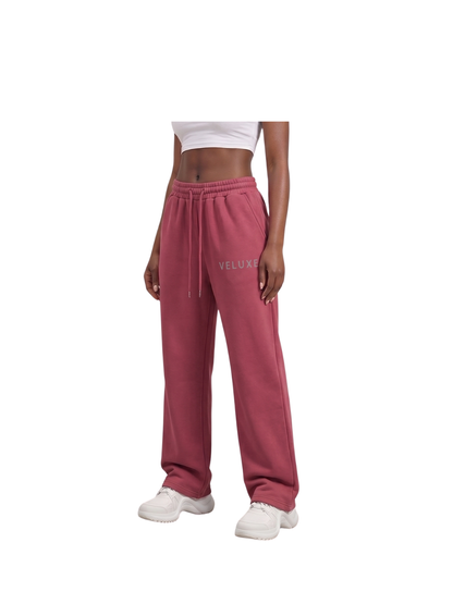 Veluxe Red Wash Sweatpants