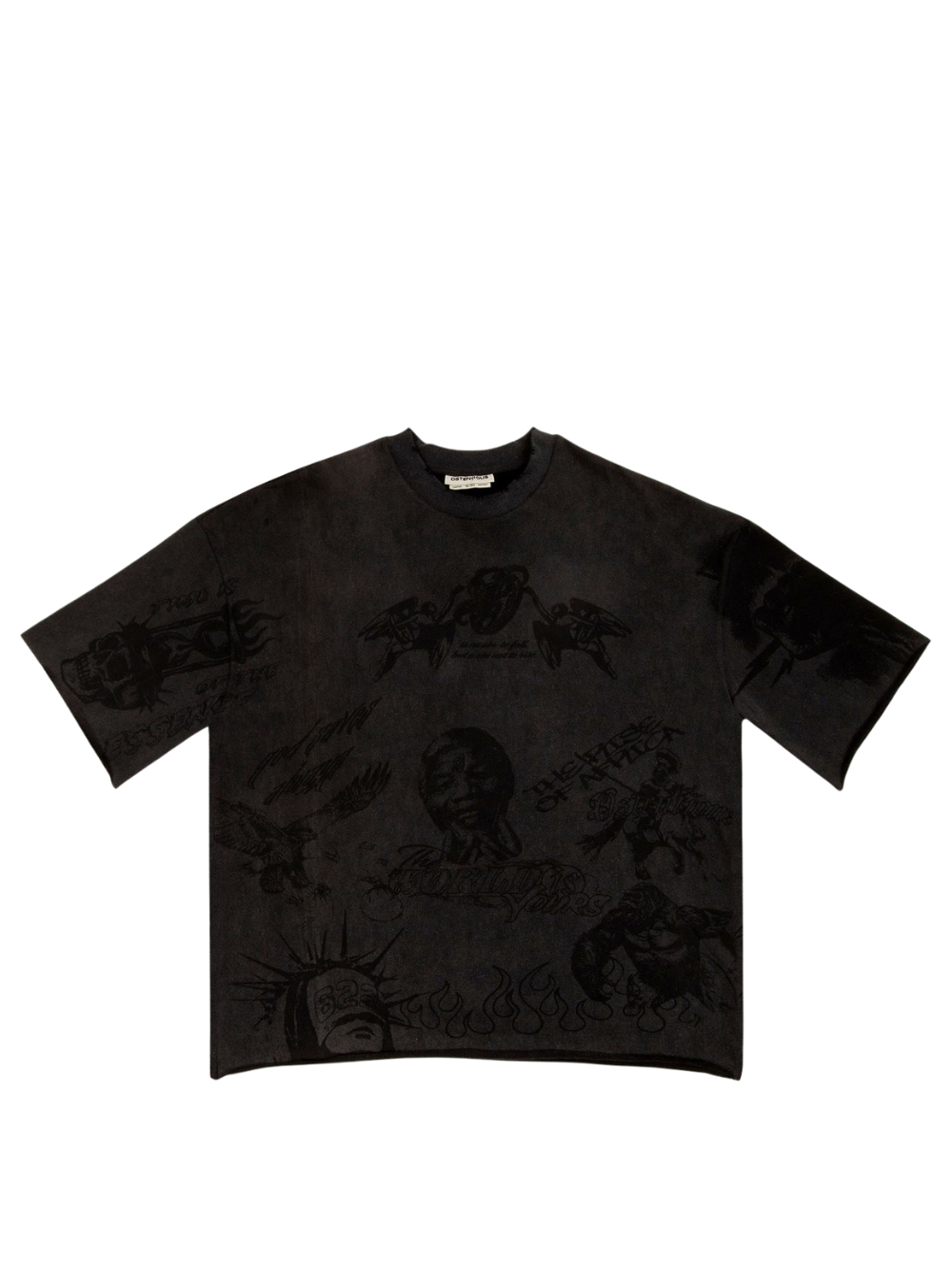 Ostentious Mandela Black T-Shirt