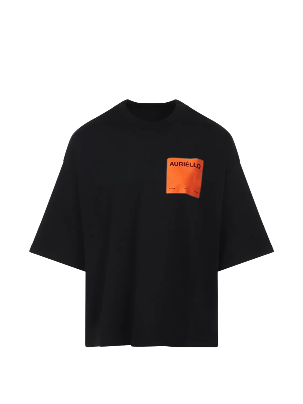Auriello black oversized graphic vest at unseen grail. local brands south africa. streetwear. men and women. studio image orange pocket