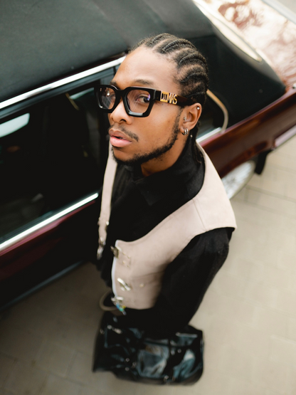 Dimas black Eyewear unisex sunglasses collection modern fashion frames South African eyewear brand 1
