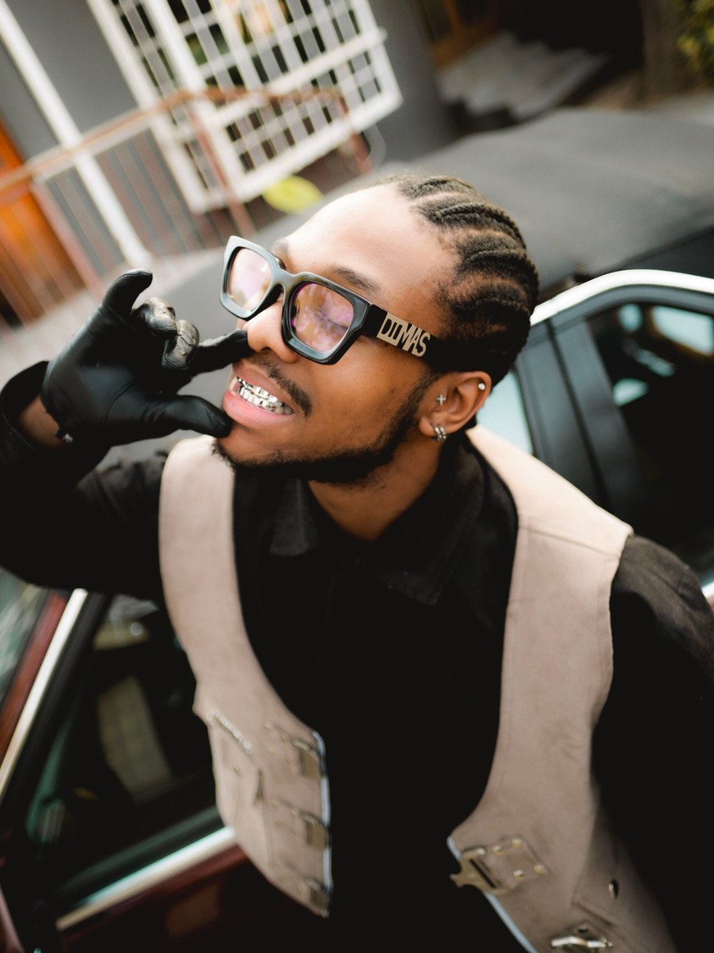 Dimas black Eyewear unisex sunglasses collection modern fashion frames South African eyewear brand 3