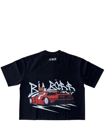 El Patron Big Boss black oversized t shirt back. men and women at unseen grail. local streetwear brands south africa. 8