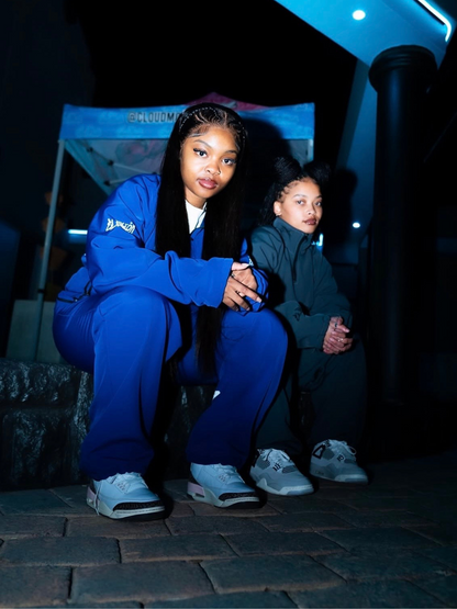 El Patron Big Boss oversized blue  roadman tracksuit. men and women at unseen grail. local streetwear brands south africa. 194