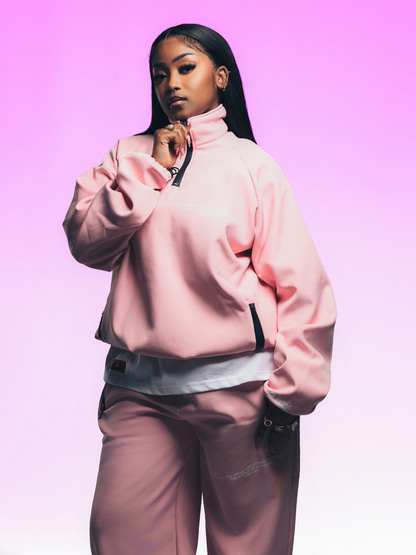 El Patron Big Boss oversized pink roadman tracksuit. men and women at unseen grail. local streetwear brands south africa. 173