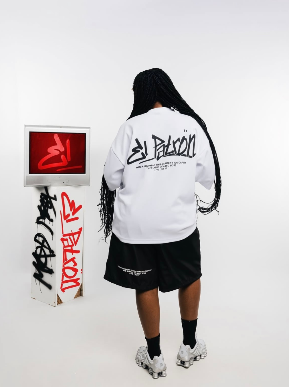 El Patron Big Boss oversized t shirt. men and women at unseen grail. local streetwear brands south africa. 112