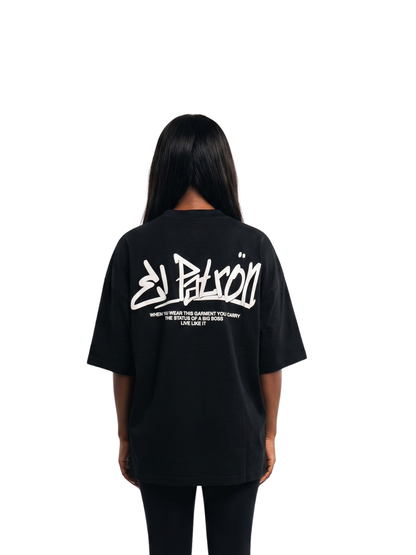 El Patron Big Boss oversized t shirt. men and women at unseen grail. local streetwear brands south africa. 114