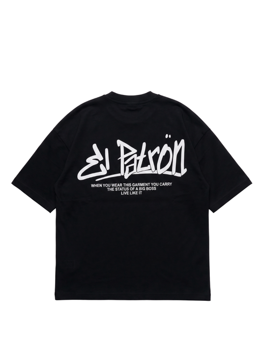 El Patron Big Boss oversized t shirt. men and women at unseen grail. local streetwear brands south africa. 115