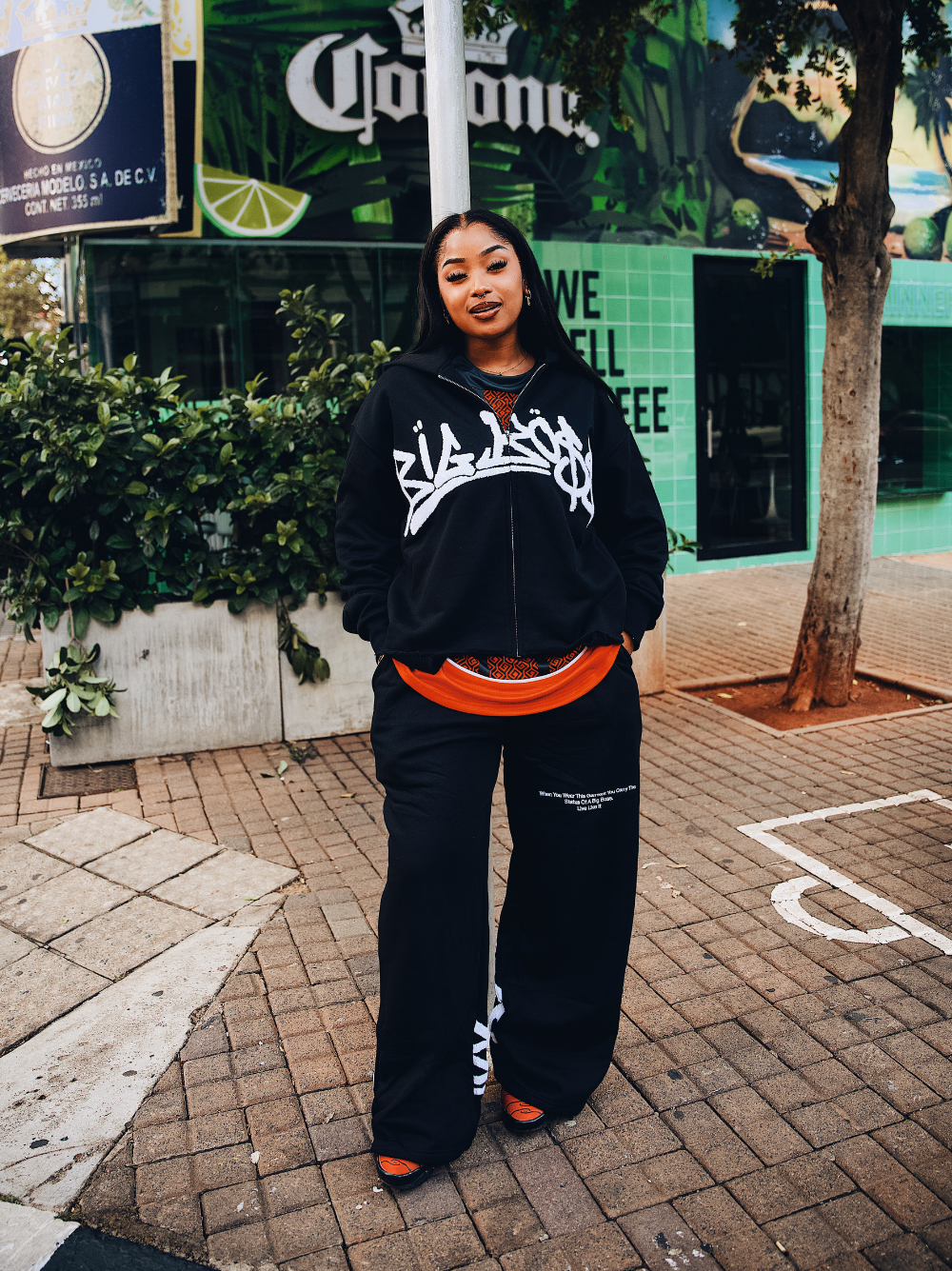 El Patron Big Boss oversized tracksuit. men and women at unseen grail. local streetwear brands south africa. 150