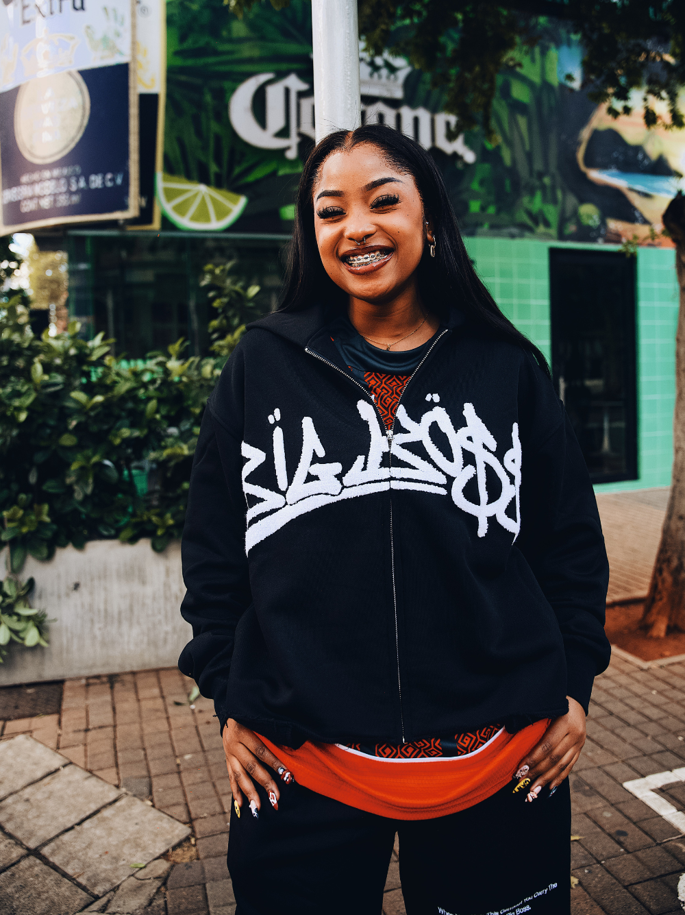 El Patron Big Boss oversized tracksuit. men and women at unseen grail. local streetwear brands south africa. 155