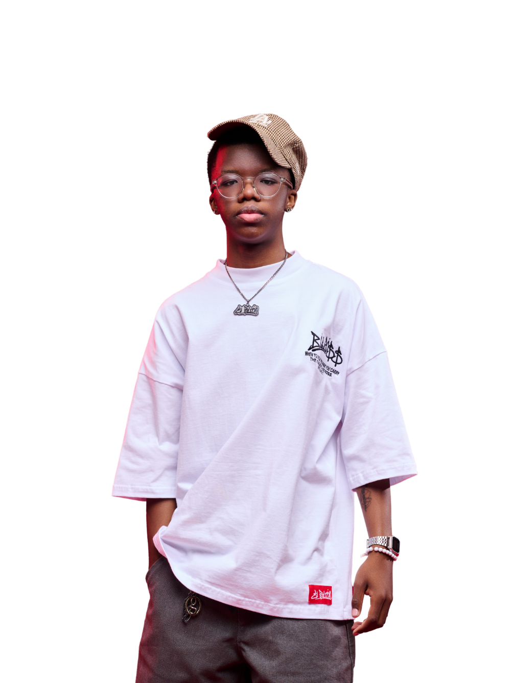 El Patron Big Boss white oversized t shirt. men and women at unseen grail. local streetwear brands south africa. 22
