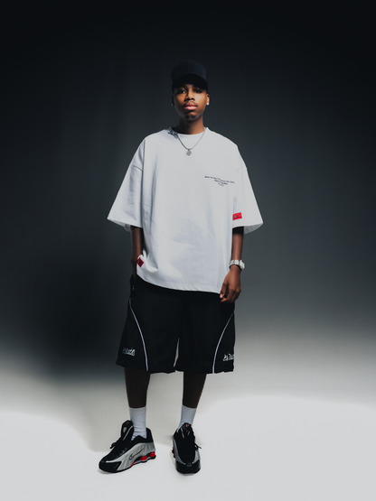 El Patron Big Boss white oversized t shirt front. men and women at unseen grail. local streetwear brands south africa. 15
