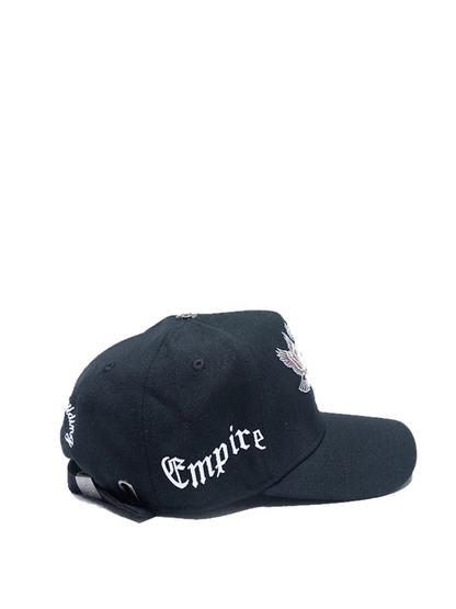 Empire adjustable cap  at unseen grail. local brands south africa. streetwear. men and women. studio image 12