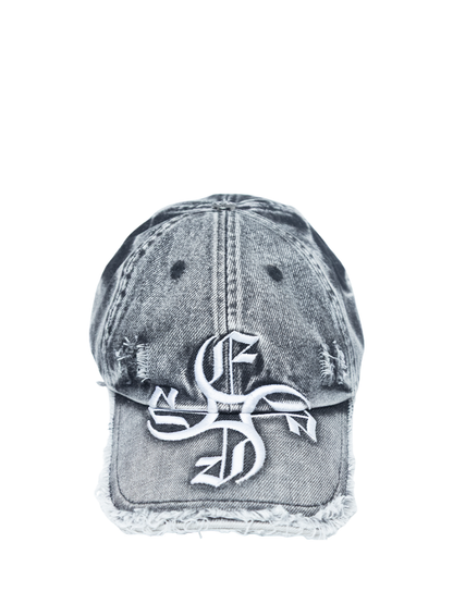 Empire adjustable cap black at unseen grail. local brands south africa. streetwear. men and women. studio image front