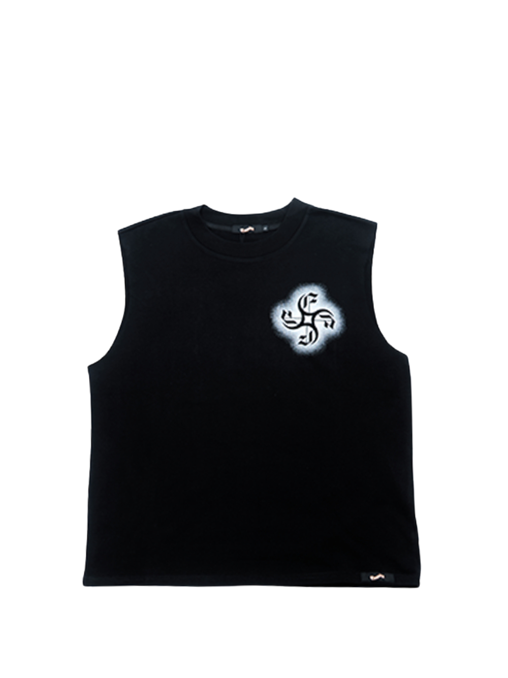 Empire oversized vest black at unseen grail. local brands south africa. streetwear. men and women. studio image flatlay