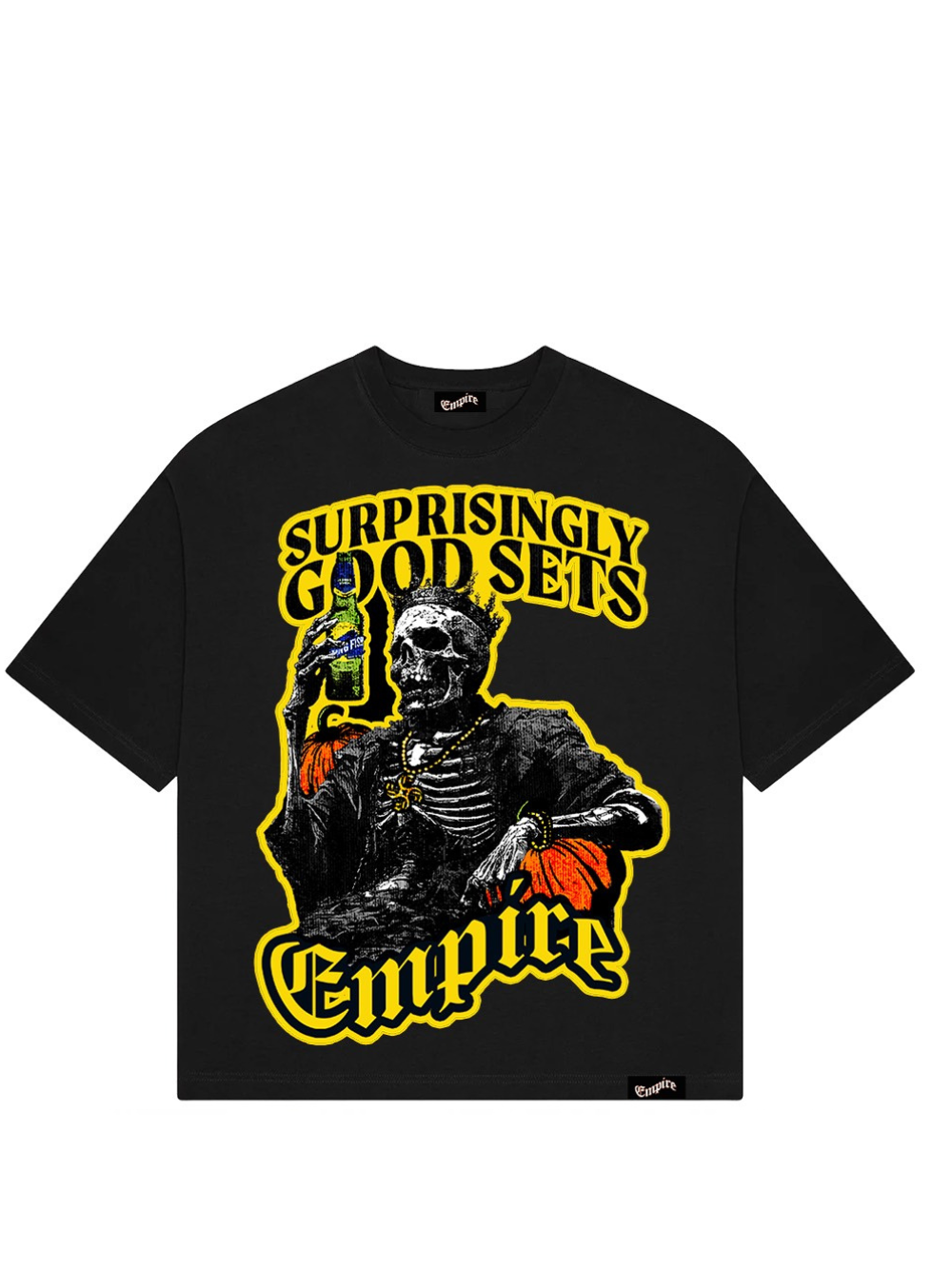 Empire oversized vest black at unseen grail. local brands south africa. streetwear. men and women. studio image flying fish