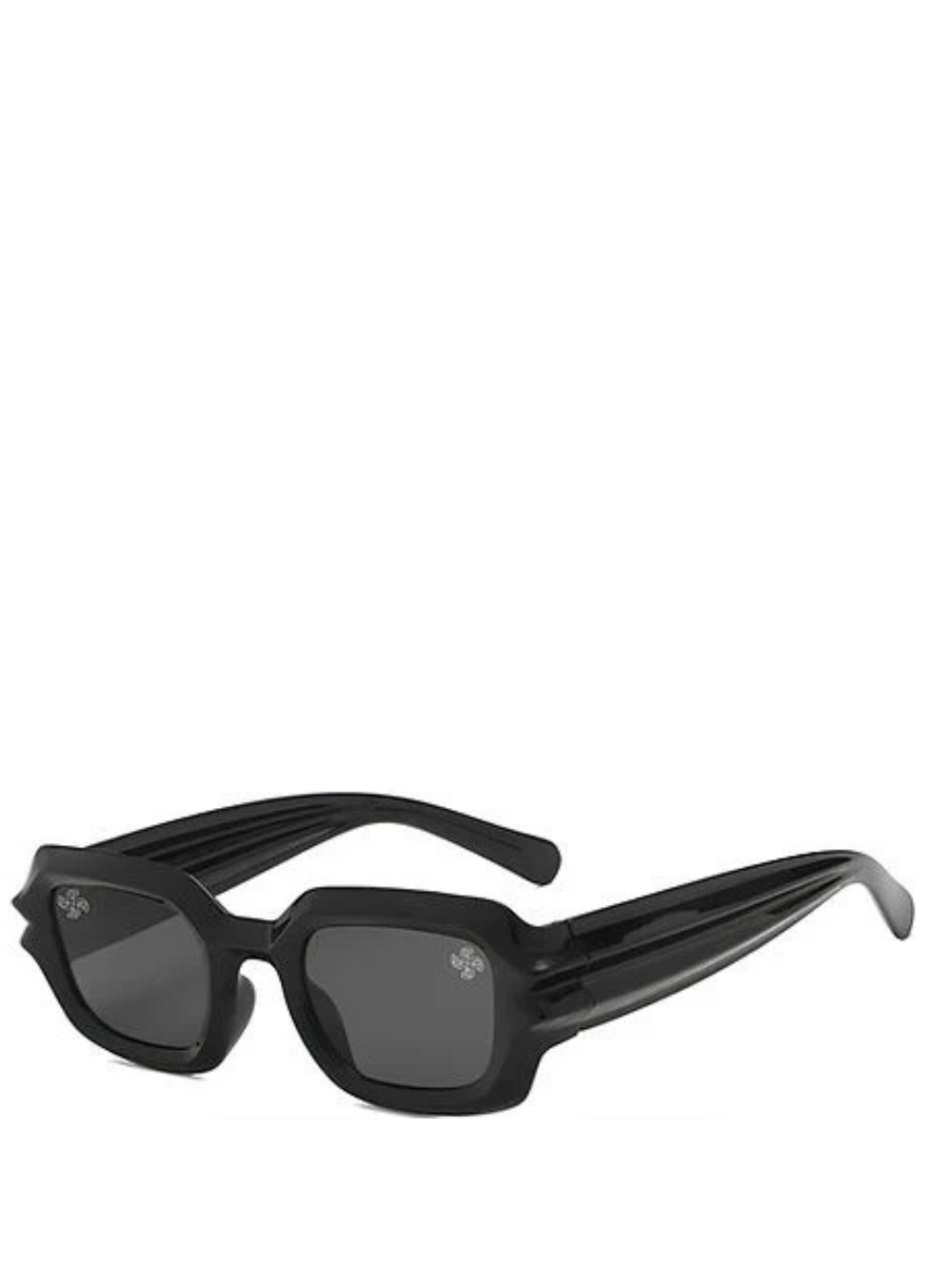 Empire sunglasses black at unseen grail. local brands south africa. streetwear. men and women. studio image front