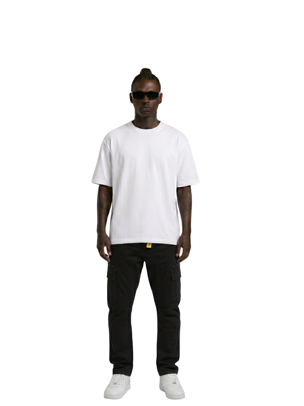 Gasoline_cargo_black_jeans_at_unseen_grail._local_brands_south_africa._streetwear._men_and_women.galxboy_bantu._Male_model_front_shot_full_body