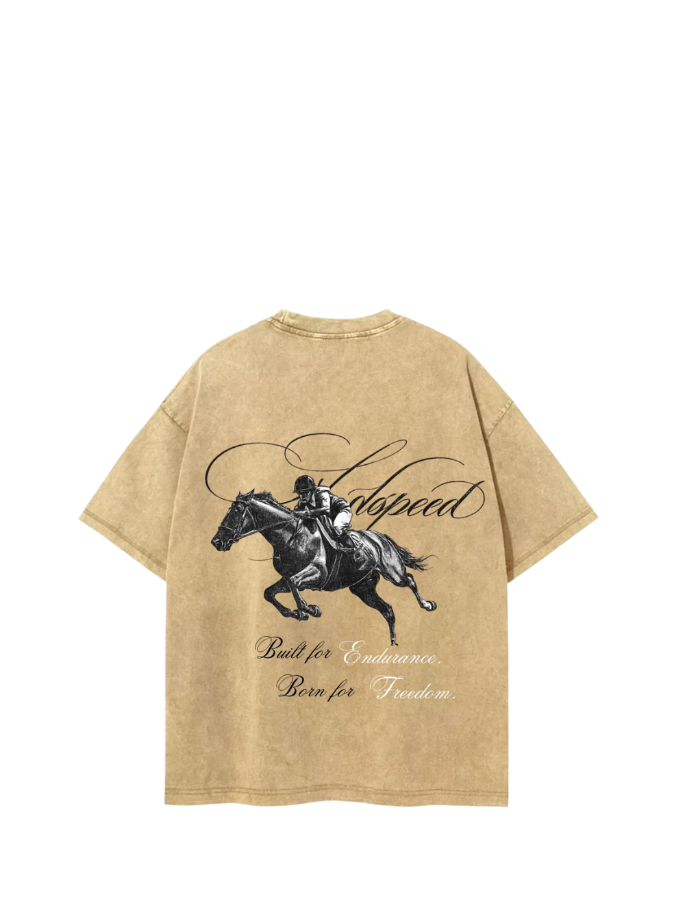 Godspeed cream oversized graphic t shirt at unseen grail. local brands south africa. streetwear. men and women. studio image behind. galxboy, bantu, nike