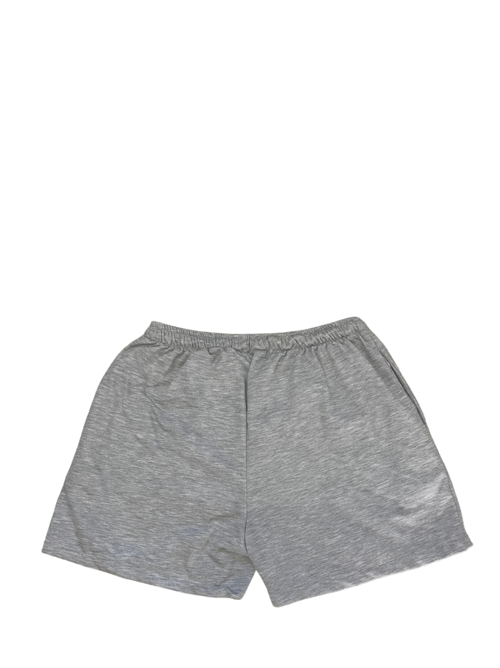 Godspeed grey oversized graphic shorts at unseen grail. local brands south africa. streetwear. men and women. studio image behind. galxboy, bantu, boys of soweto