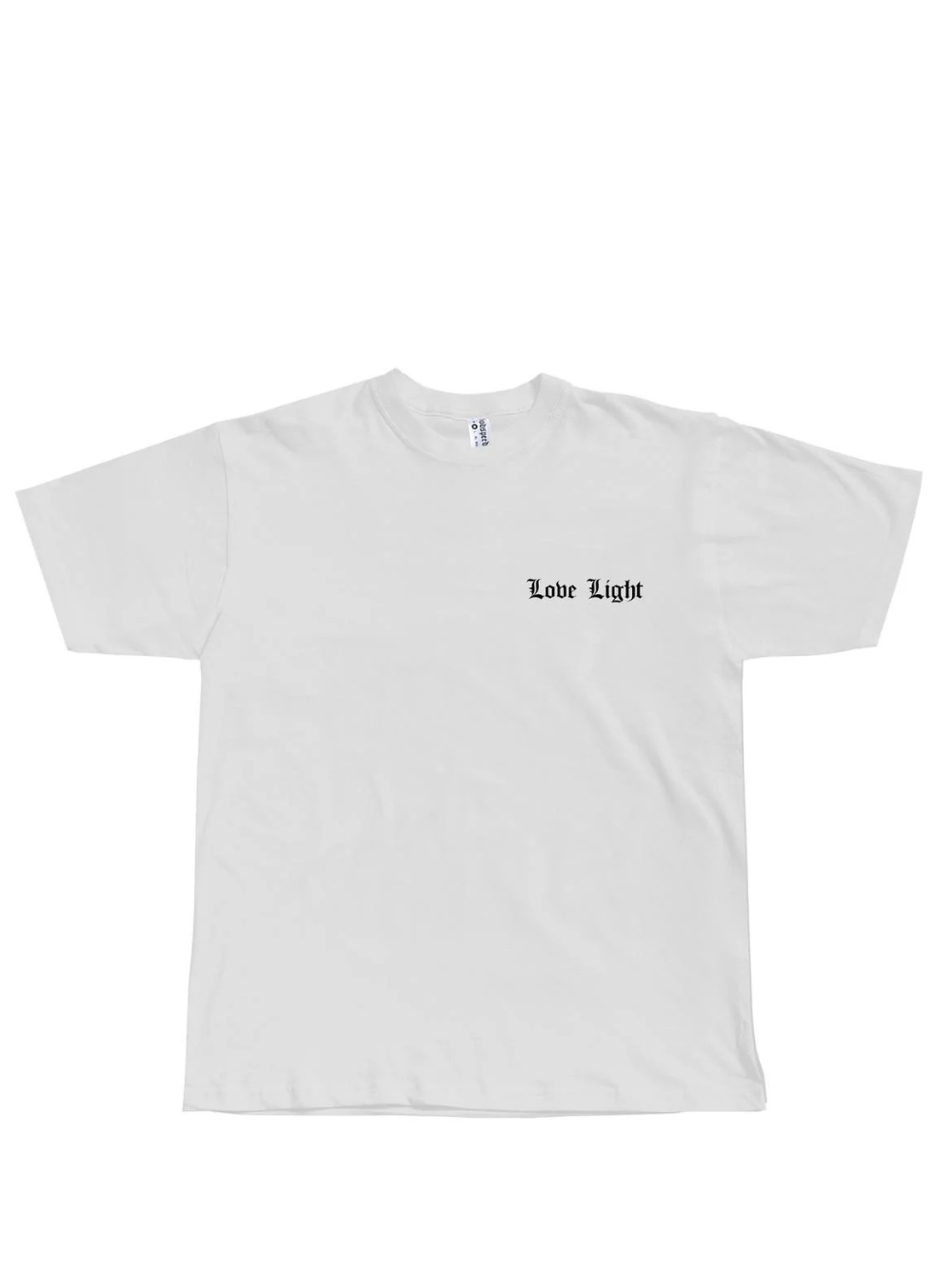 Godspeed white oversized graphic t shirt at unseen grail. local brands south africa. streetwear. men and women. studio image front. galxboy, bantu, represent