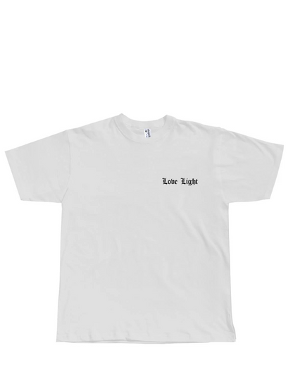 Godspeed white oversized graphic t shirt at unseen grail. local brands south africa. streetwear. men and women. studio image front. galxboy, bantu, represent