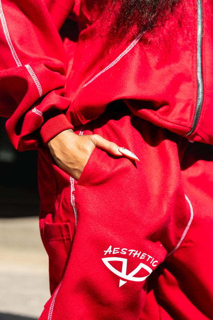 Aesthetic Visionary Red Tracksuit