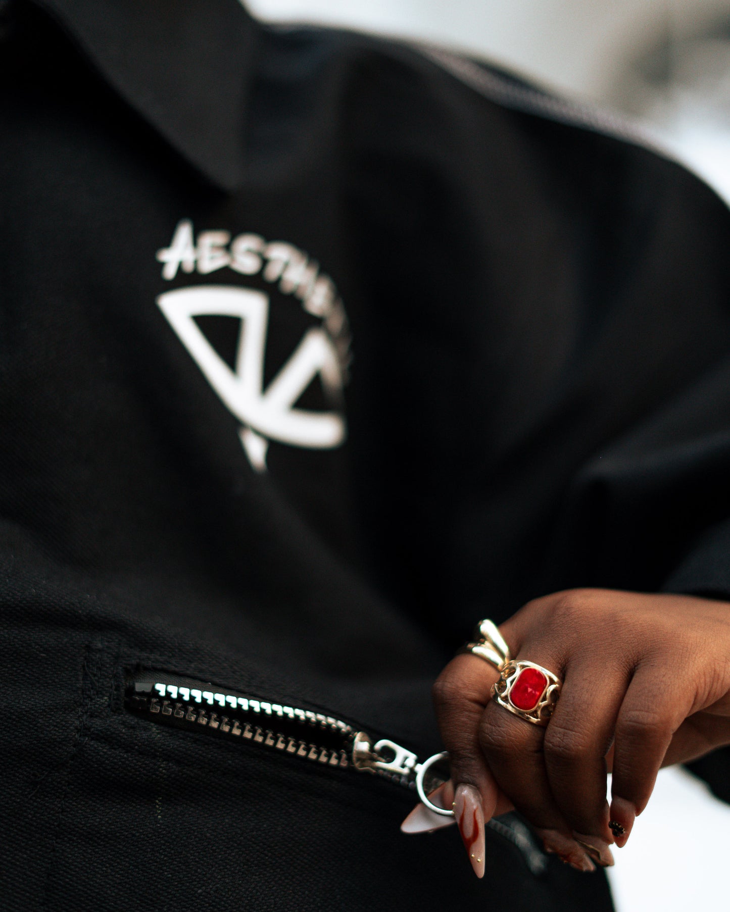 Aesthetic Visionary Black Short Denim Set