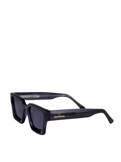 Idayimani _blue sunglasses _at_unseen_grail._local_brands_south_africa._streetwear._men_and_women.galxboy_bantu._Side view studio shoot close up