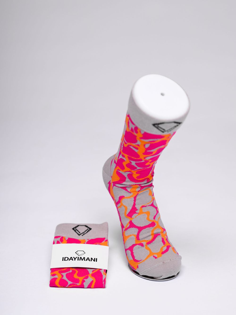 Idayimani _pink socks_at_unseen_grail._local_brands_south_africa._streetwear._men_and_women.galxboy_bantu._side shoot studio close up